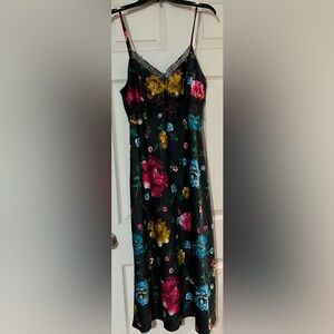 INC International Concepts Floral Nightgown - Black, Pink, Yellow, Blue